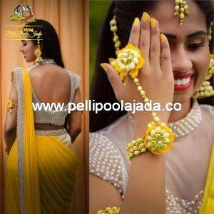 floral jewelry for brides