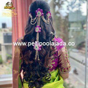 Reception hair flowers