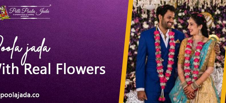 Poola Jada With Real Flowers