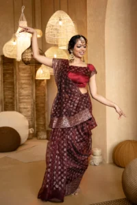 Top 10 Half Saree Lehenga Designs for South Indian Brides 6 Lehenga Half Saree Designs
