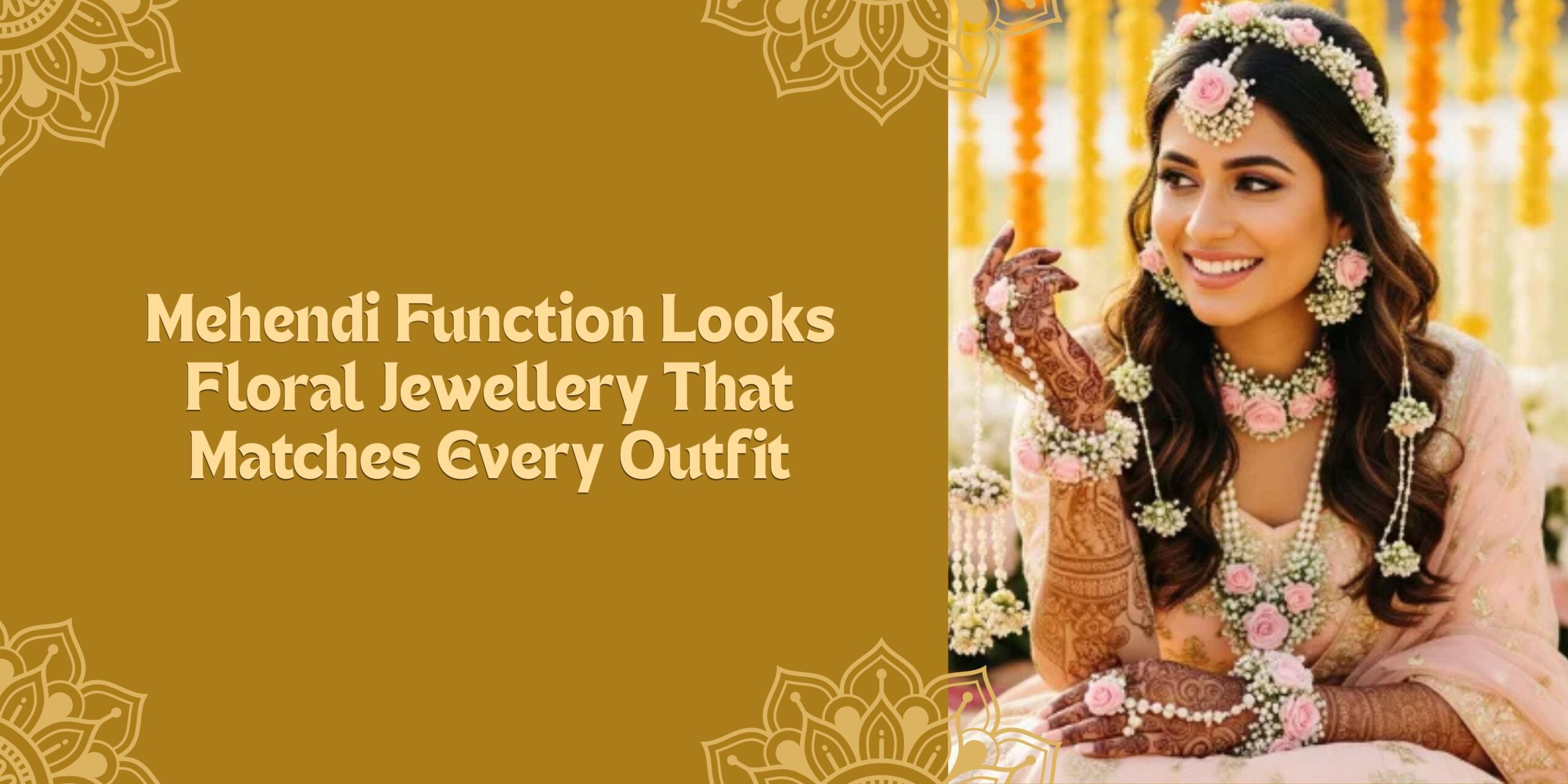Mehendi Function Looks: Floral Jewellery That Matches Every Outfit